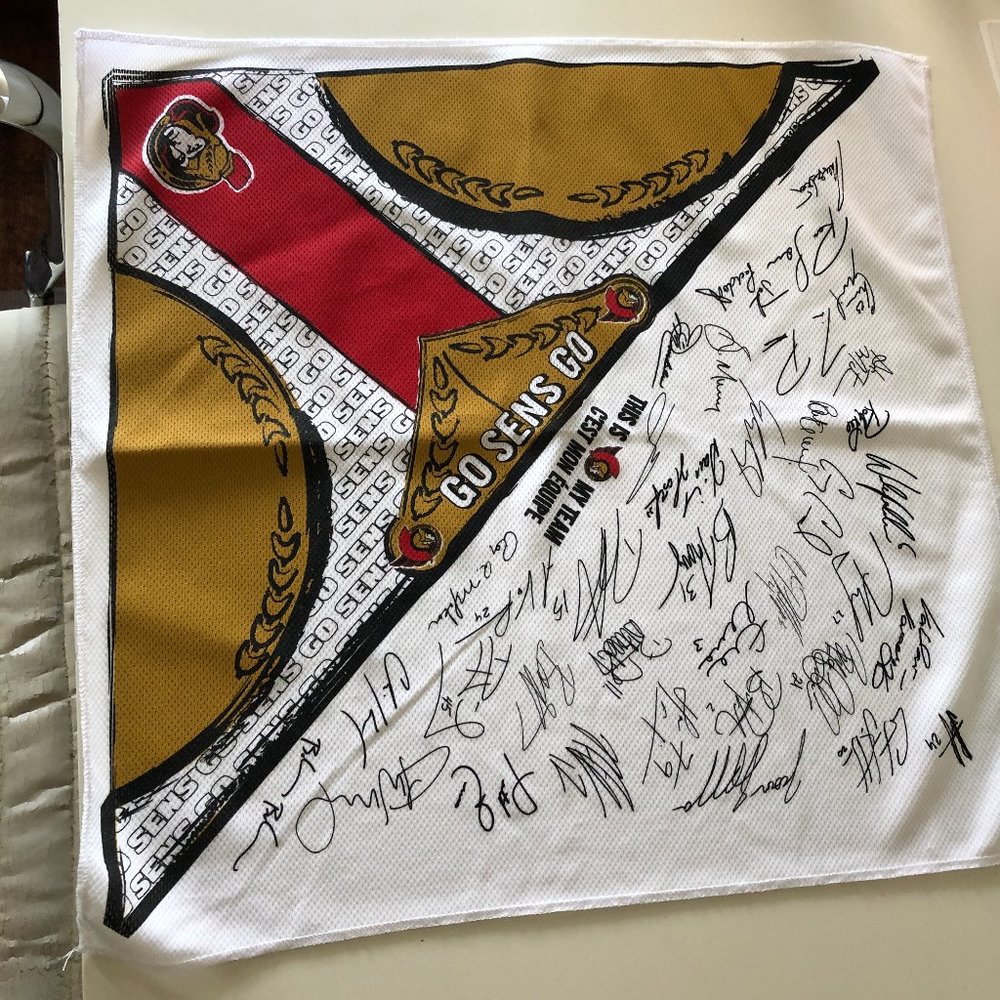 Signed Ottawa Senators Scarf
